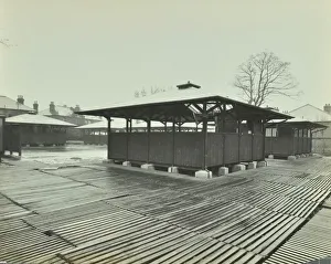Open sided class sheds, Brent Knoll Open Air School, Forest Hill, London, 1928