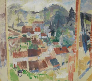 1914 Prints: Open Window on Bosvoorde, 1914. Creator: Rik Wouters