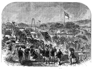 Banners Prints: Opening of Alexandra Park at Oldham, 1865. Creator: Unknown