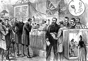 Alexander Graham Bell Gallery: Opening of the Anglo-French telephone line, 1891