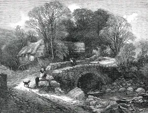 Creswick Thomas Prints: Opening of the British Institution - The Miller's Home - painted by T