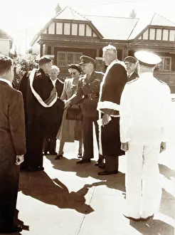 Handshake Prints: Opening ceremony, Garden of Remembrance, Mosman Park, 1952. Creator: Unknown