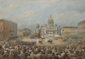 Opening ceremony of the Monument to Nicholas I on the Mariinsky Square