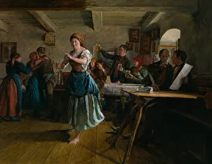 The Opening Dance, 1863. Artist: Waldmuller, Ferdinand Georg (1793-1865)