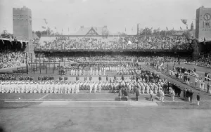 Athletes Prints: Opening Day, Stockholm Olympic Games, 1912. Creator: Bain News Service