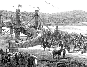 Road Bridge Prints: Opening of Fitzroy Bridge, Rockhampton, Queensland, 1881. Creator: Unknown