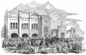 Carts Prints: Opening of the Great Cheese-Market