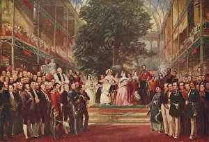 The opening of the Great Exhibition by Queen Victoria on 1 May 1851, (1906). Artist: Henry Courtney Selous The opening of the Great Exhibition by Queen Victoria on 1 May 1851, (1906). Artist: Henry Courtney Selous