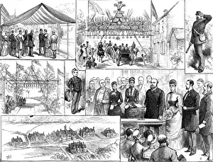 Welcoming Party Prints: Opening of the Homes for Little Boys at Swanley by the Prince and Princess of Wales