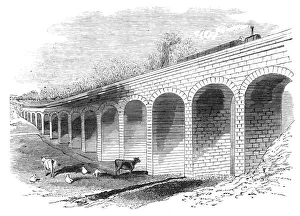 Viaduct Prints: Opening of the Leamington and Warwick Railway - Melbourne Grange Viaduct, 1844