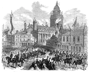 Scott Gilbert Prints: Opening of the Leeds Exhibition by the Prince of Wales: the procession