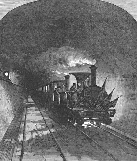 Opening of the Mont Cenis railway tunnel linking France and Switzerland, 1871 Opening of the Mont Cenis railway tunnel linking France and Switzerland, 1871