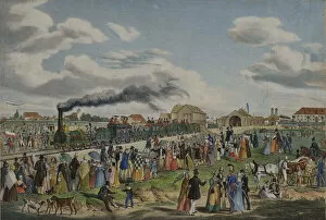 Platform Gallery: Opening of the Munich-Augsburg railway on September 1st, 1839, 1839