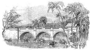 Rajah Prints: Opening of a new bridge at Travancore - the Rajah's State Procession