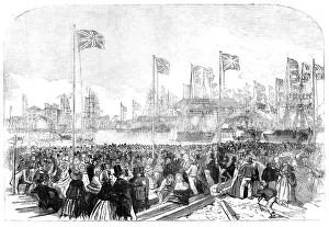 John Wilson Carmichael Prints: Opening of the New Docks at West Hartlepool, 1856. Creator: Unknown