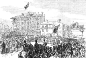 Inauguration Prints: Opening of a new promenade and drinking-fountain at Blackpool