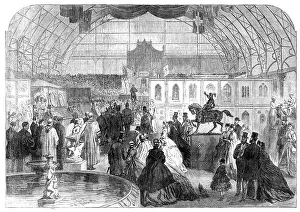Opening of the North-East London Exhibition of Arts and Manufactures at the Agricultural Hall, 1865. Creator: Unknown