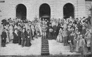 Black And White Publishing Gallery: The opening of the Palace of Justice as a Hospital by Lord Roberts, 1900. Artist: Bowers