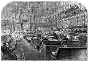 Public Collection: The Opening of Parliament by Royal Commission, 1862. Creator: Unknown
