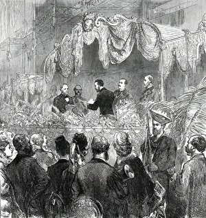 Opening of the Royal Aquarium and Summer and Winter Garden, Westminster...1876. Creator: C. R