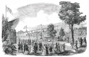 Plymouth Devon England Prints: Opening of the Royal Botanic Gardens, Plymouth, 1850. Creator: Unknown