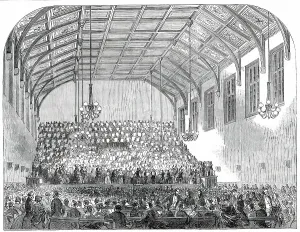 Amateur Prints: Opening of St. Martin's Hall, Long-Acre, 1850. Creator: Unknown