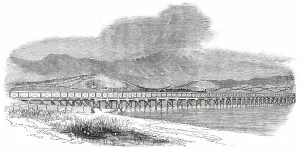 Sandbank Prints: Opening of the Whitehaven and Furness Junction Railway - Duddon Sands Viaduct