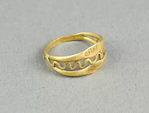 Arts Of The Ancient Med Collection: Openwork Ring, about 1st century. Creator: Unknown