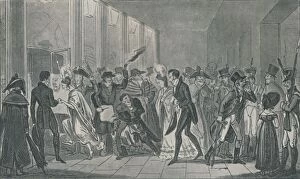 Londoners Then And Now Collection: After the Opera, 1821, (1920). Artists: Isaac Robert Cruikshank, George Cruikshank