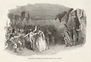 Opera Attila by Giuseppe Verdi at Her Majestys Theatre, London. From The Illustrated London News of