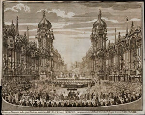 Charles Iii Gallery: Opera Costanza e fortezza in the Prague Castle on August 28, 1723 to celebrate the coronation of Cha