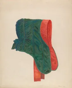 Watercolour And Graphite On Paperboard Collection: Opera Hood, c. 1937. Creator: Richard Taylor