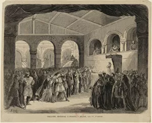 Opera Macbeth by Giuseppe Verdi. Paris, Theatre-Lyrique, 21.04.1865, 1865