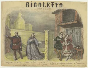 1863 Prints: Opera Rigoletto by Giuseppe Verdi, 1863