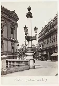 Charles Marville Gallery: Opera (Rostral Column), c. 1875. Creator: Charles Marville (French, 1816-1879)