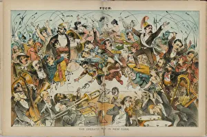 The operatic war in New York. Illustration from Puck