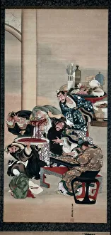 Operating on Guanyus Arm, 1840s. Creator: Katsushika ?i (Japanese, about 1800-after 1857)