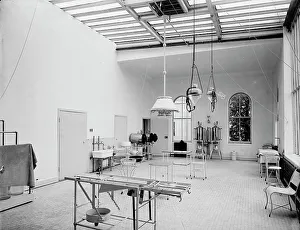 Navy Yard Prints: Operating room in Brooklyn Navy Yard Hospital, between 1890 and 1901. Creator: Unknown