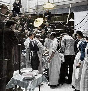 Patient Prints: An operation at Charing Cross Hospital, London, 1901 (1903). Artist: Time Life Pictures
