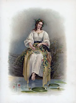 Lily Pad Prints: Ophelia, 1891. Artist: H Saunders