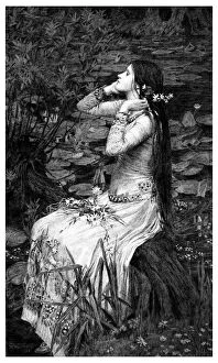 Ophelia, 1895.Artist: James Dobie