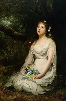 Hamlet Prints: Ophelia, c1870s. Creator: Joseph Mordecai