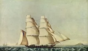 The Opium Clipper Brig Anonyma in the Straits of Malacca, 1846. Artist: Norman Hill