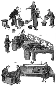 Refining Prints: Opium-smoking in China - from drawings by a native artist, 1858. Creator: Unknown