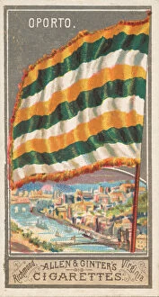 Douro Gallery: Oporto, from the City Flags series (N6) for Allen & Ginter Cigarettes Brands, 1887