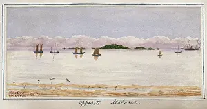 Strait Prints: Opposite Malacca, 1881. Creator: John Edmund Taylor