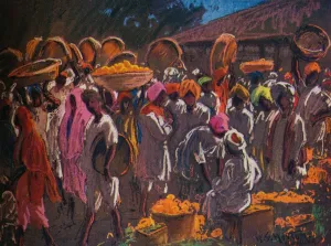 Orange Market, Bombay, c1910 (1935). Artist: William Samuel Horton Orange Market, Bombay, c1910 (1935). Artist: William Samuel Horton