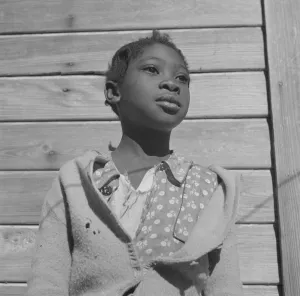 Orange pickers daughter, Daytona Beach, Florida, 1943. Creator: Gordon Parks