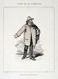 Orateur de Boulevard, Paris Commune, 1871