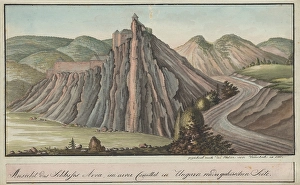 Orava Gallery Prints: Orava castle from the north side, 1815. Creator: Unknown